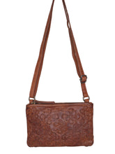 Load image into Gallery viewer, Multi Gusset Bag with Applique Design - Royale Leather