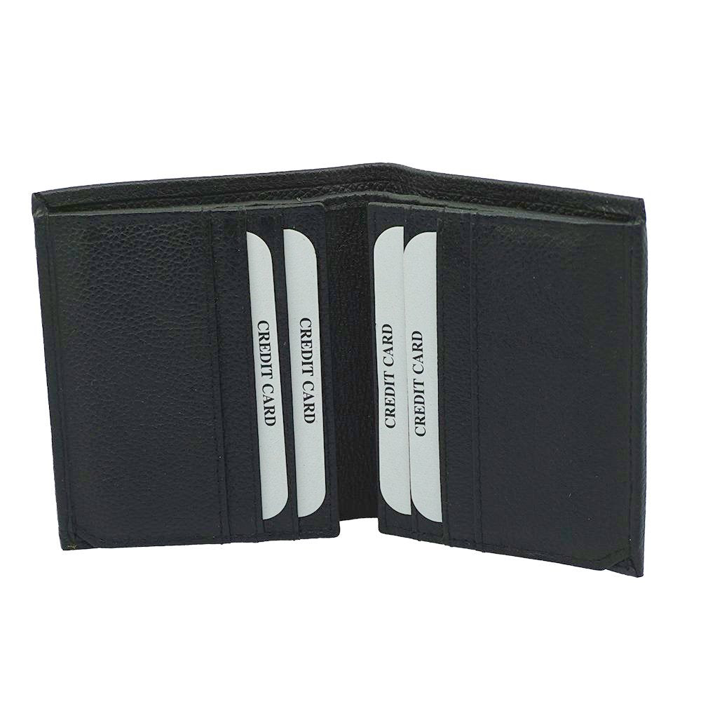 Marco Mens Pebble Grain Quad Fold Wallet (Lusso Collection) Bolla Bags