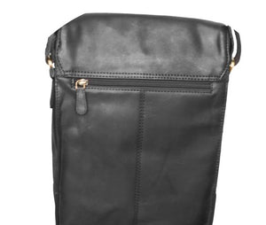Ex Display Madagascar -  (New England Buff) Flapover Cross Body in Black or Brown