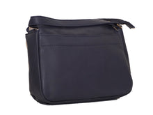 Load image into Gallery viewer, Rosalind - (Vellutio Napa) Navy Cross Body Zip Top - Twisted Strap