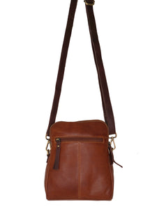 Willow Cross Body bag with front Tab - Coppice Leather