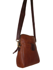Willow Cross Body bag with front Tab - Coppice Leather