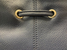 Load image into Gallery viewer, Canford  (Vellutio Nappa) Navy Shoulder Bag - Tarnished ring