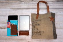 Load image into Gallery viewer, Atelier Upcycled Canvas Tote