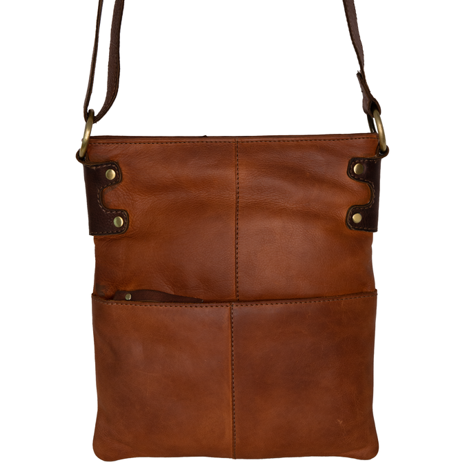 Cross Body Zip Top Bag - Coppice Leather