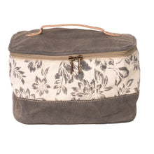Load image into Gallery viewer, Flower Print Recycled Canvas Washbag