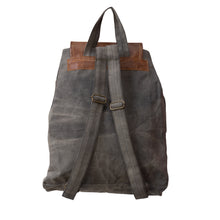 Load image into Gallery viewer, Vintage Upcycled Canvas and Leather Unisex Rucksack/Backpack