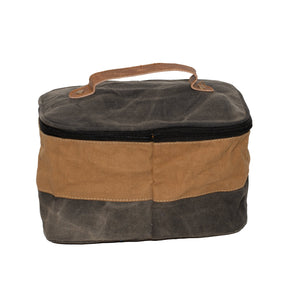 Unisex Striped Upcycled Canvas Washbag/Cosmetic Bag