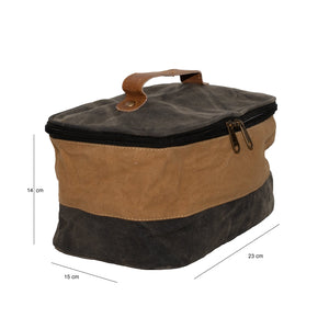 Unisex Striped Upcycled Canvas Washbag/Cosmetic Bag