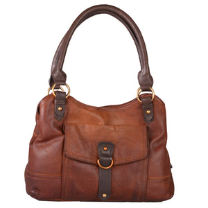 Fern Twin Handle Shoulder Bag - Coppice Leather