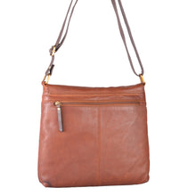 Load image into Gallery viewer, Diagonal Flapover Crossbody Bag - Coppice Leather