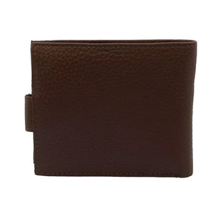 Mens Pebble Grain Wallet with Coin Section