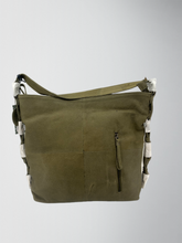 Load image into Gallery viewer, Curlew - Vertical Zip Hobo Bag in Olive