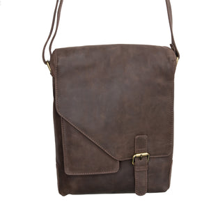 Ex Display Madagascar -  (New England Buff) Flapover Cross Body in Black or Brown