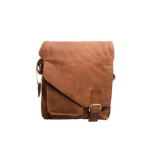 Load image into Gallery viewer, DEFECTIVE BAG -  Madagascar -  (New England Buff) Flapover Cross Body in Baandy