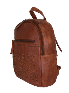 Backpack with Applique Design - Royale Leather