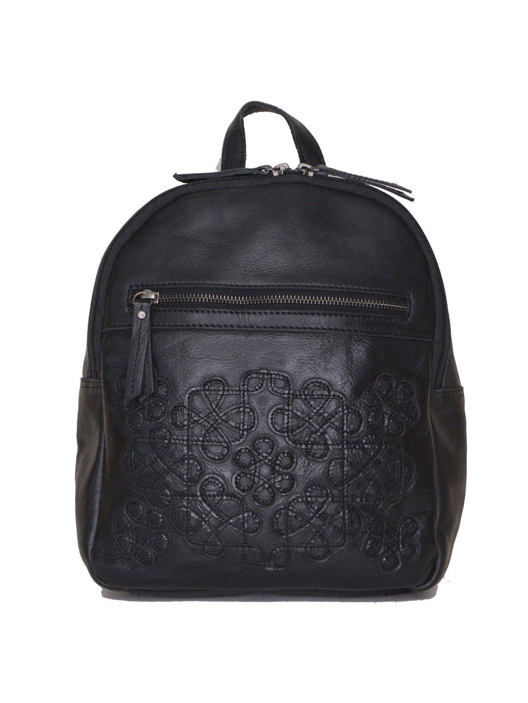 bristol small floral appliqué leather backpack Backpack with Applique Design