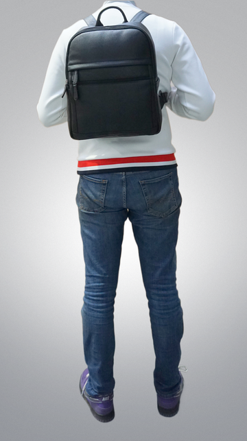 Laptop Backpack in Pebble Grain Leather – Bolla Bags