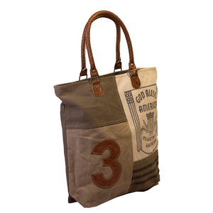 'America' Upcycled Canvas Tote (389)