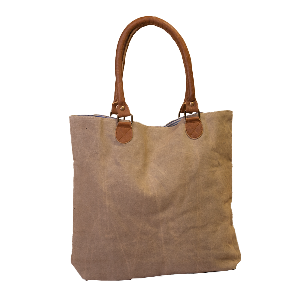 Long Live Vintage Upcycled Canvas Tote Bolla Bags