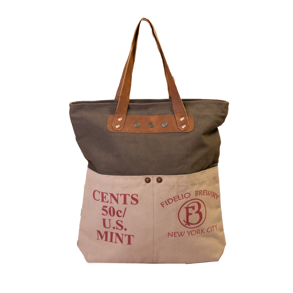 'US Mint' Upcycled Canvas Tote