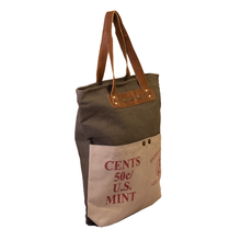Load image into Gallery viewer, &#39;US Mint&#39; Upcycled Canvas Tote (962)