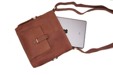 Load image into Gallery viewer, Albany - (New England Buff) Cross Body Zip Top Bag
