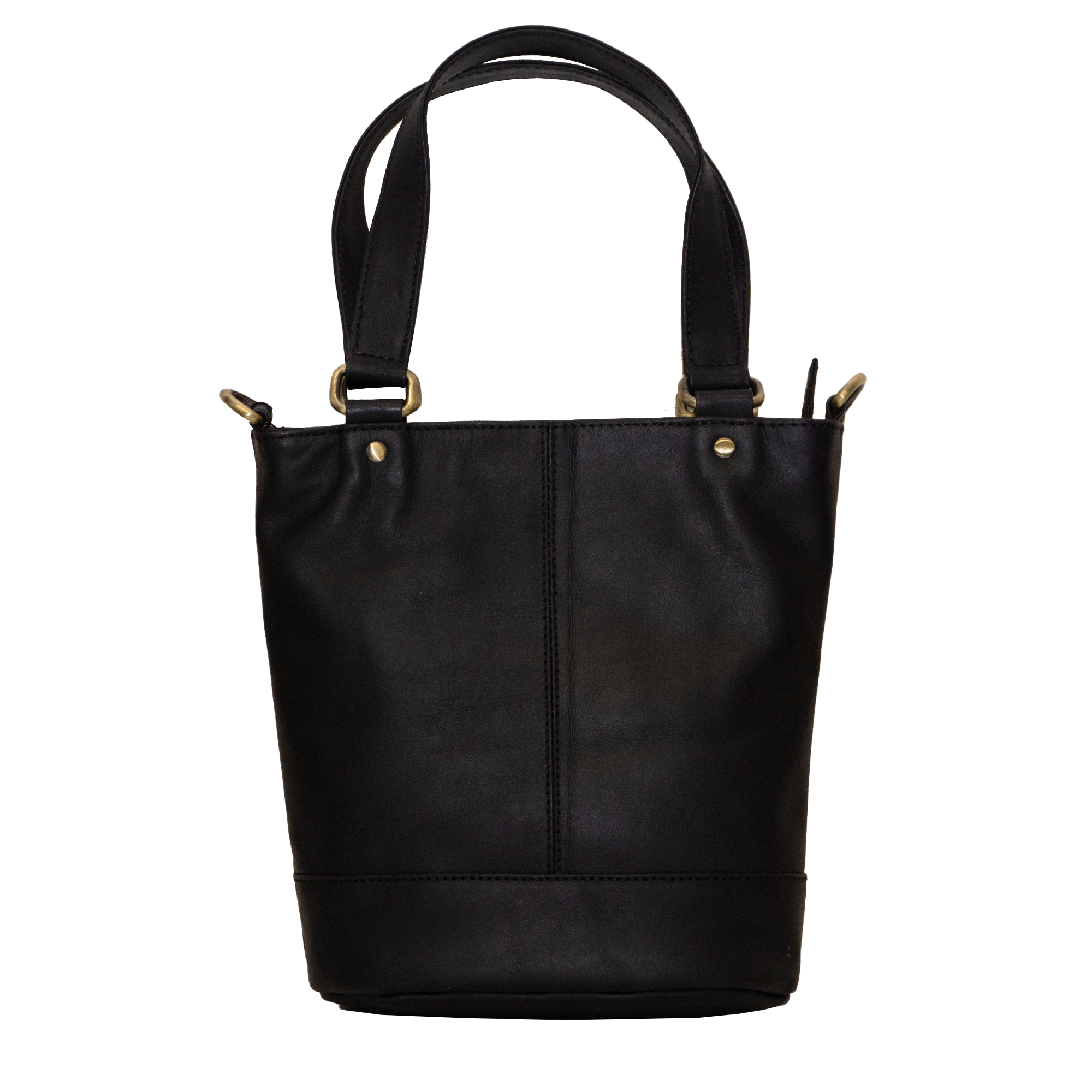 Small black leather grab 2025 bag