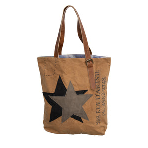 Vintage French Recycled Canvas Tote/Shopper - Dorset Bay 010