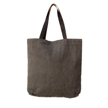 Load image into Gallery viewer, Grey Vintage &#39;Black Star&#39; Recycled Canvas Shopper/Tote -Dorset Bay 326