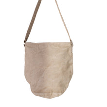 Load image into Gallery viewer, Beige/Khaki Upcycled Canvas Bucket Shoulder Bag