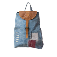 Load image into Gallery viewer, Denim Look Recycled Canvas Unisex Rucksack/Backpack - Dorset Bay 632
