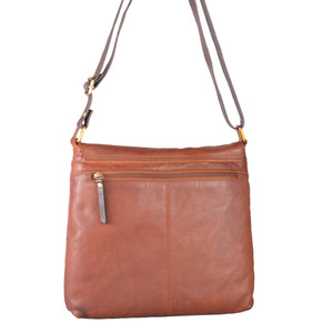 Juniper - (Waxed leather) Flapover Shoulder Bag