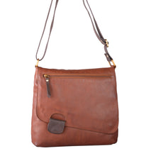 Load image into Gallery viewer, Juniper - (Waxed leather) Flapover Shoulder Bag