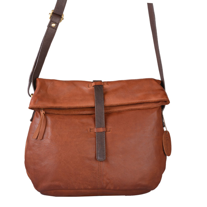 Larch - (Waxed leather) Flapover Shepherds Bag