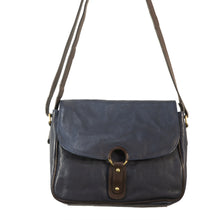 Load image into Gallery viewer, Pecan - (Waxed Leather) Flapover Bag