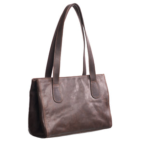 Princeton -(New England Buff) Flat Handle Shoulder Bag