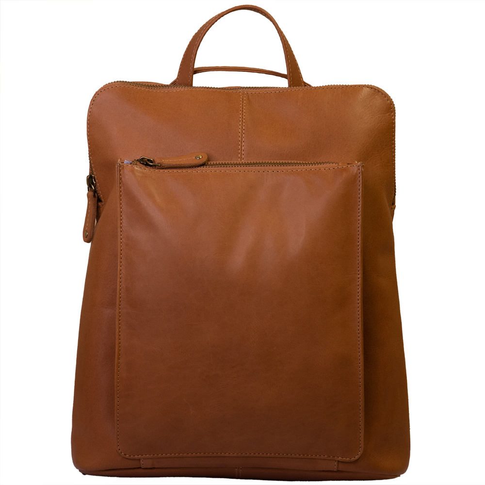 Backpack/ Shoulder Bag - 'Winchester' -(New England Buff Leather ...